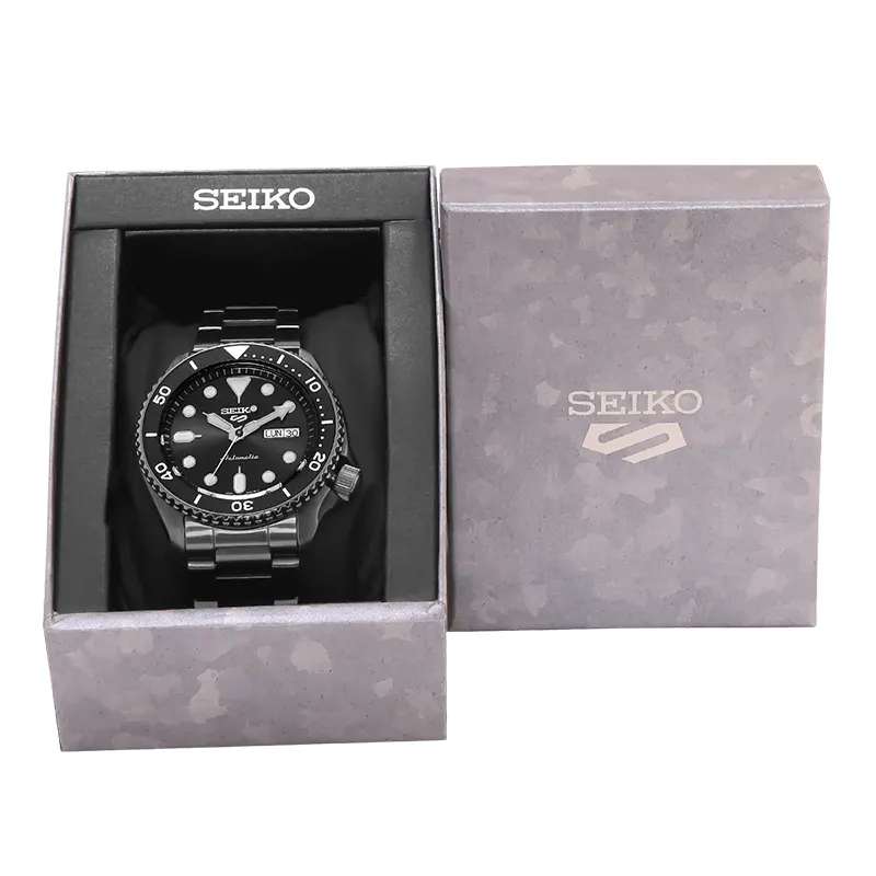 Seiko 5 Sports Automatic Black Dial Gunmetal Men's Watch- SRPD65K1